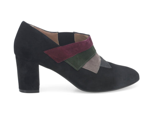 Melluso scarpe accollate senza stringhe camoscio nero X5210-217378